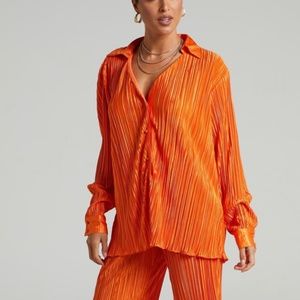 Showpo Bright Orange Top & Bottom